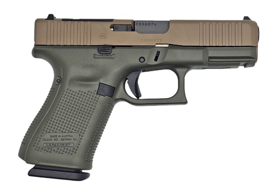 GLOCK 19 9MM 15RD ODG AND FDE - Win Repeating Arms Promotion